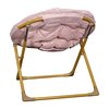 Flash Furniture Kids BlushSoft Gold Faux Fur Saucer Chair FV-FMC-030-BL-SGD-GG